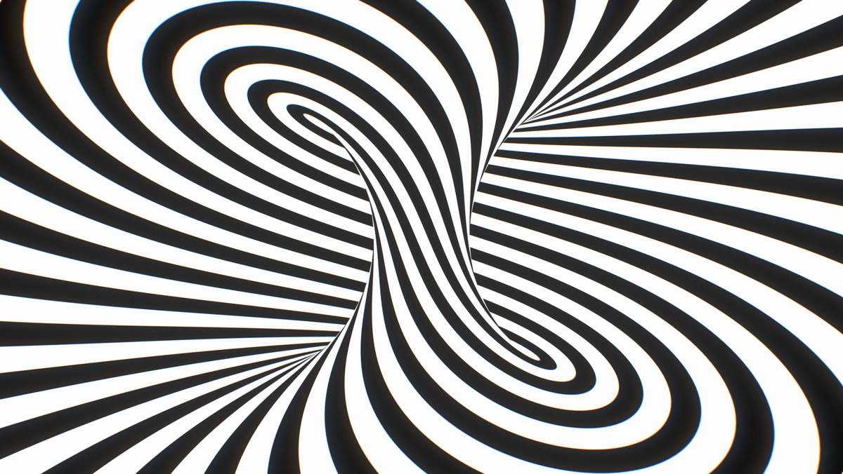 Twisted Black White Hypnotic Optical Illusion Psychedelic Stripes Garage Door Cover Wrap — exterior clearance cover