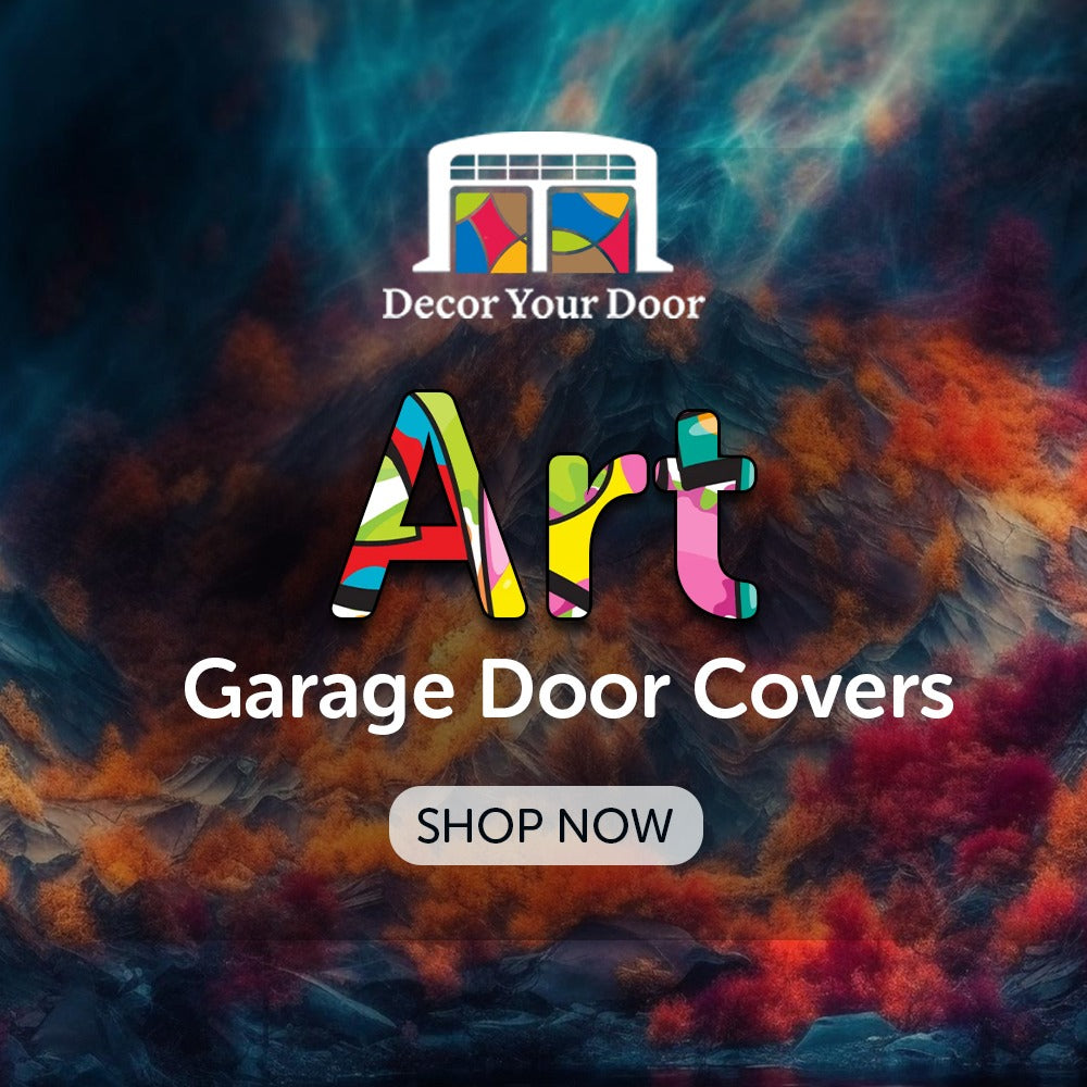 Art Garage Door Cover Banner Backdrop | Decor Your Door™