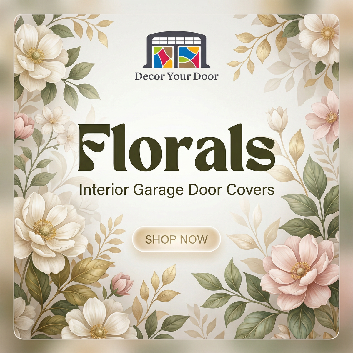 Florals - Interior Garage Door Covers