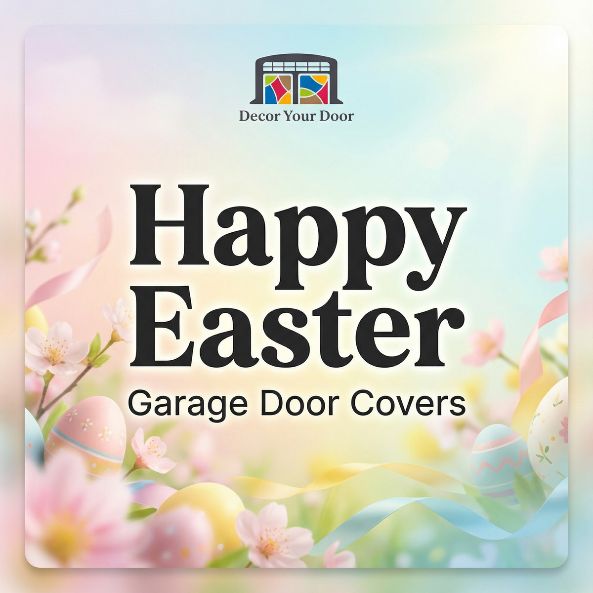 Happy Easter Garage Door Covers