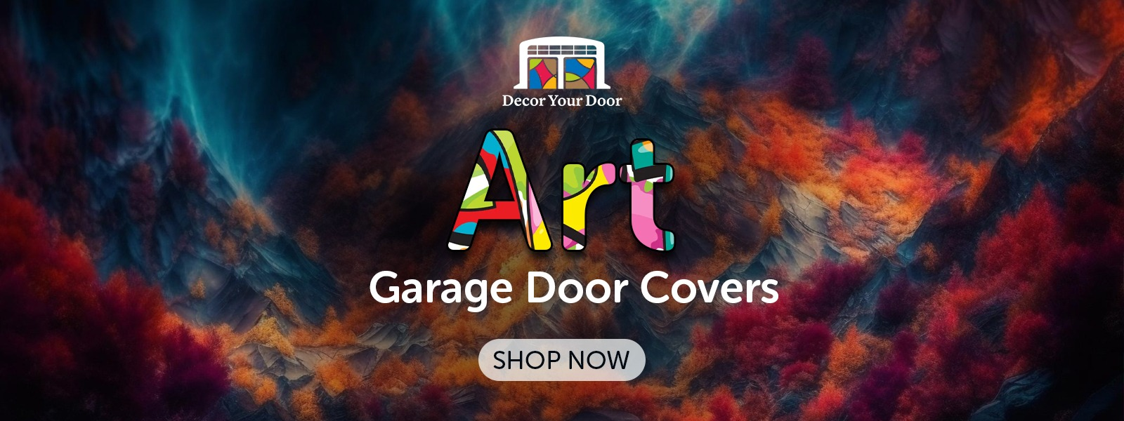 Art Garage Door Cover Banner Backdrop | Decor Your Door™