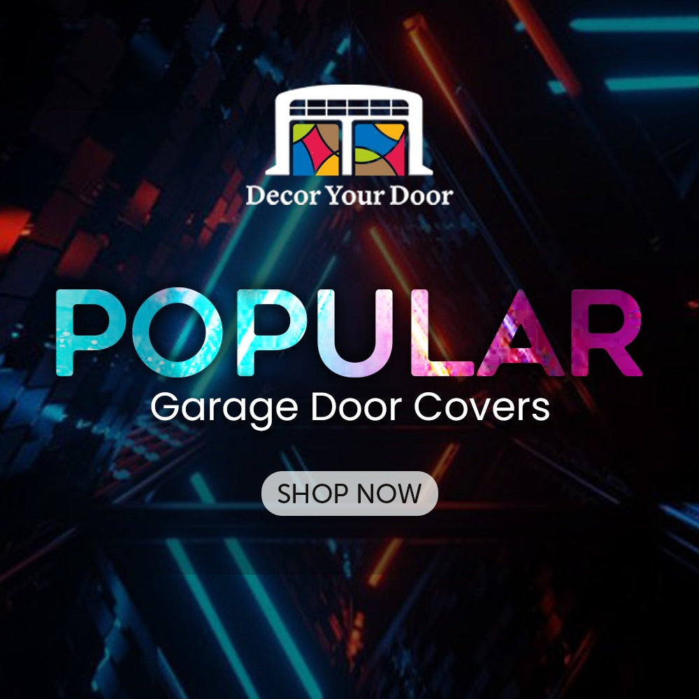 Popular Garage Door Covers Banner Backdrop | Decor Your Door™
