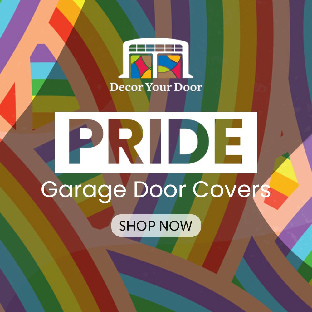 Pride Garage Door Cover Banner Backdrop | Decor Your Door™