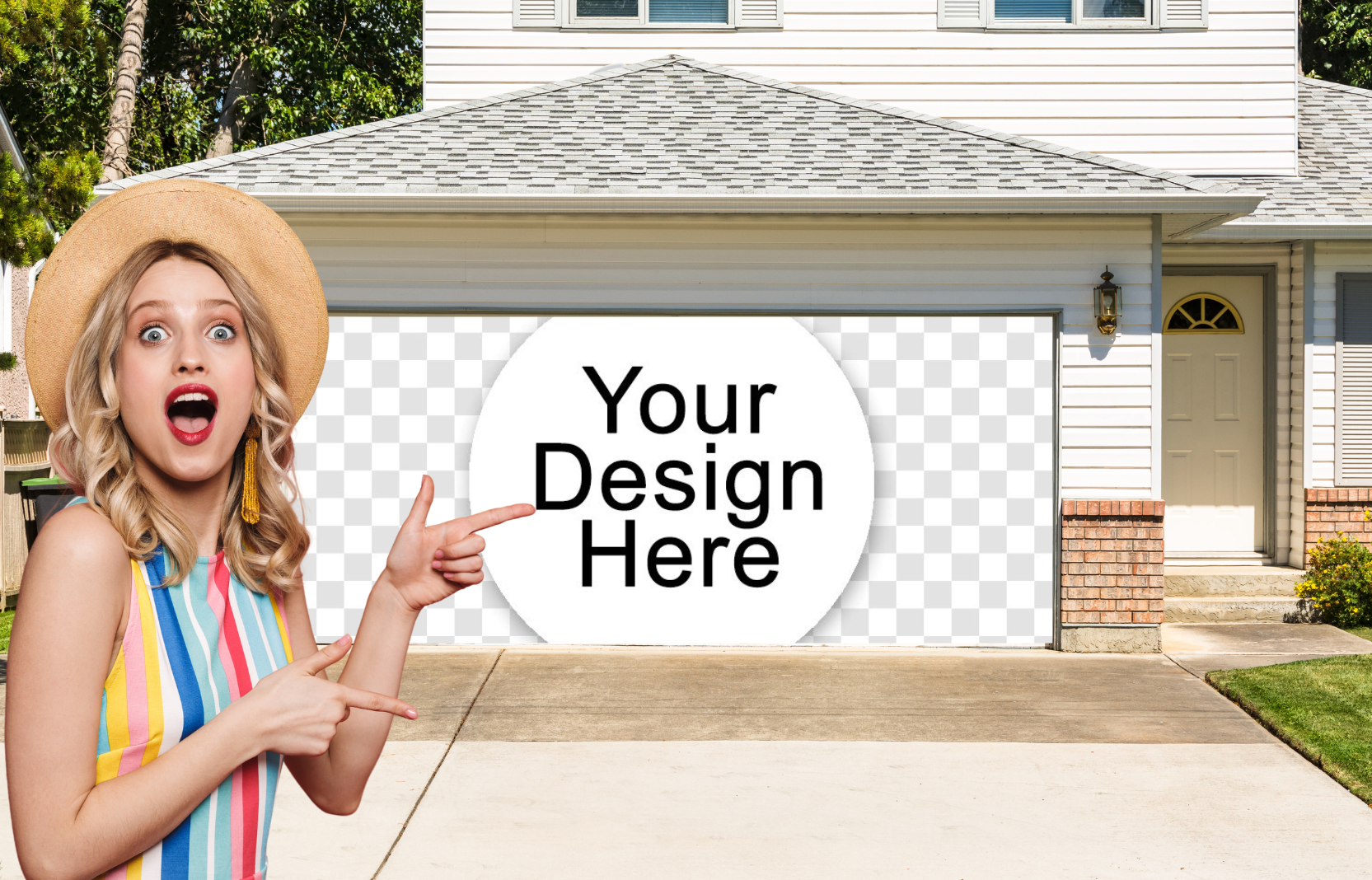 Custom Your Own Garage Door Wrap Cover Mural