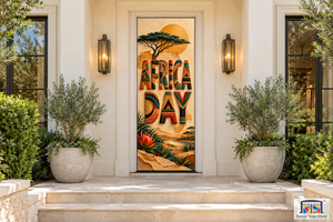 Africa Day Letter Sculpture Africa Day Front Door Cover