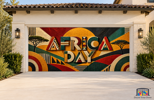 African Design Futures Africa Day Garage Door Cover