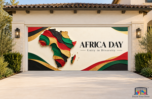 Continent of Possibilities Africa Day Garage Door Cover