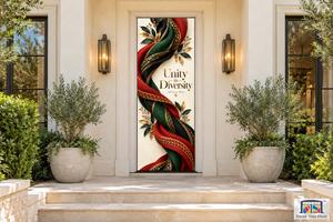 Woven Rhythms Africa Day Front Door Cover