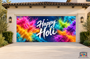 Gulal Symphony Holi Garage Door Cover