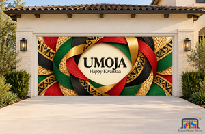 Umoja Circle Kwanzaa Garage Door Cover