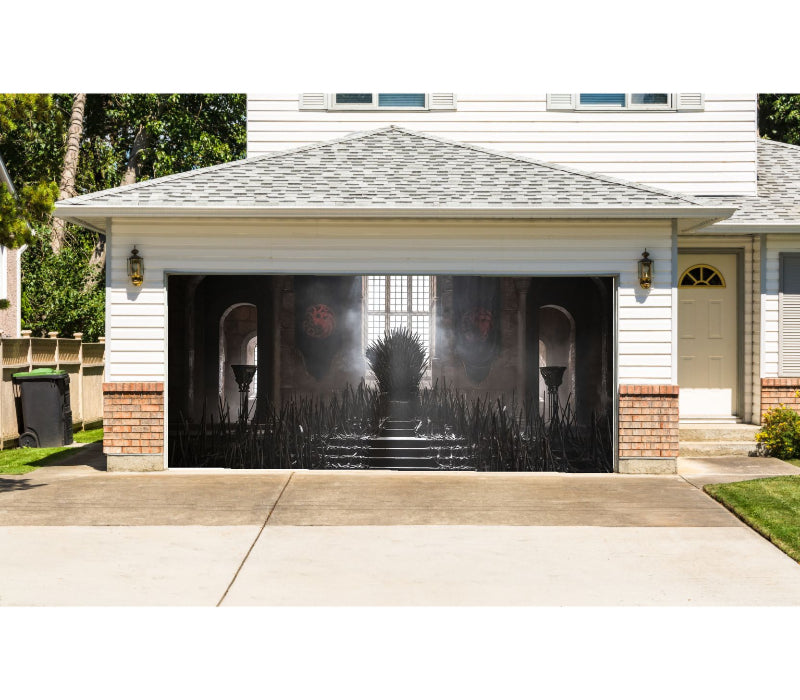 Custom Double Garage Door Cover