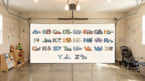 Adventure ABC Learning for Boys – Interior Garage Door Cover