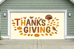 Bendiciones de otoño: Cubierta para puerta de garaje de Acción de Gracias