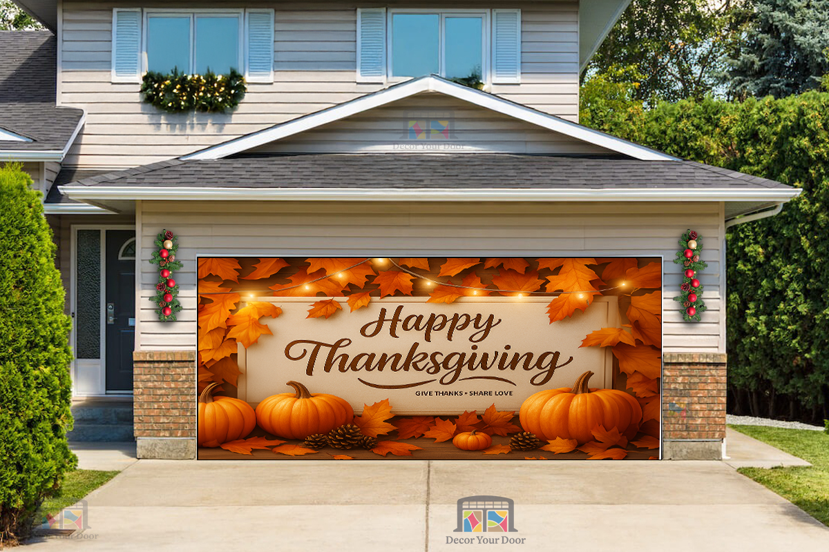 Autumn Glow Thanksgiving – Garage Door Cover