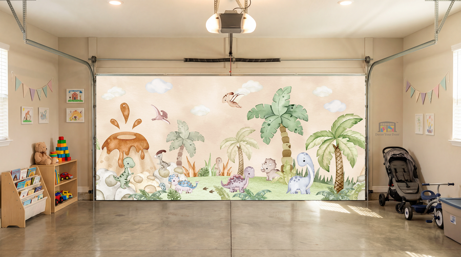 Baby Dino Land – Interior Garage Door Cover