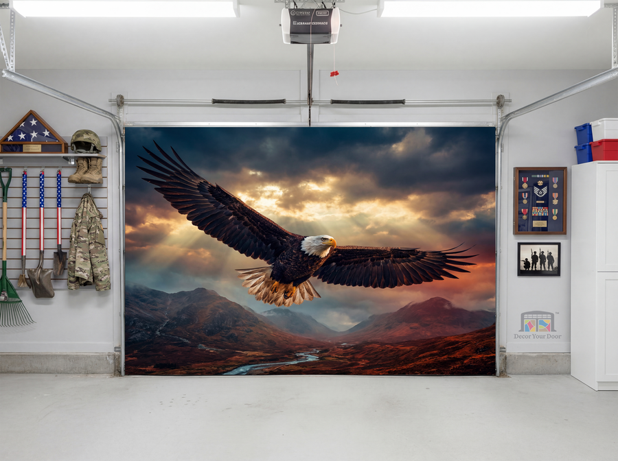 Bald Eagle Freedom Flight – Interior Garage Door Cover