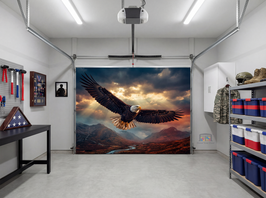 Bald Eagle Freedom Flight – Interior Garage Door Cover