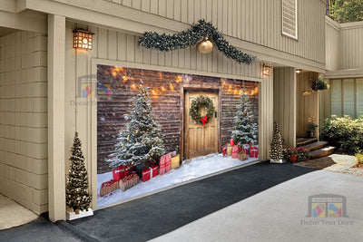 Charming Holiday Entrance Garage Door Cover Banner Decoration - Decor Your Door