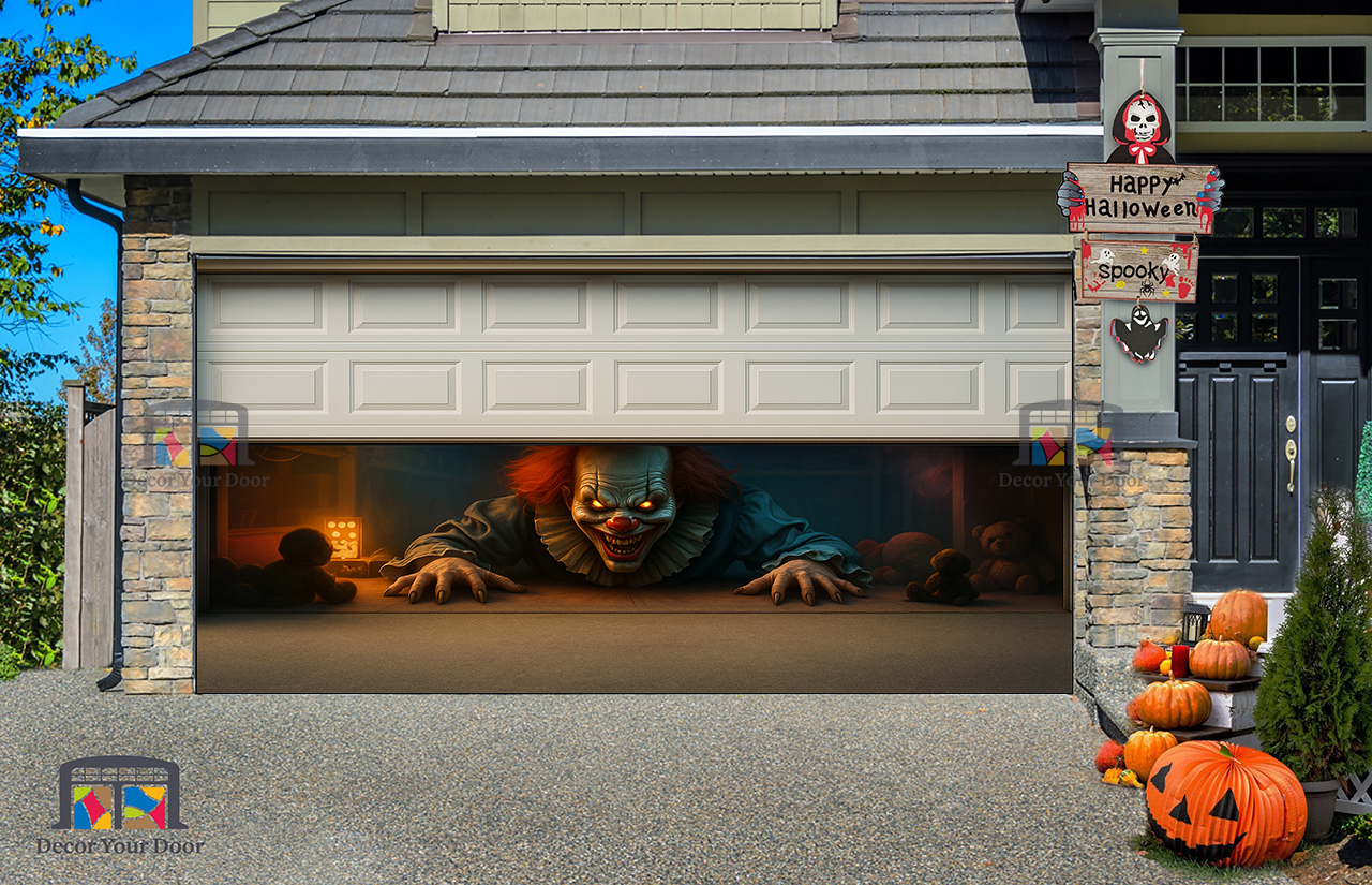 Clown Crawl - Garage Door Cover
