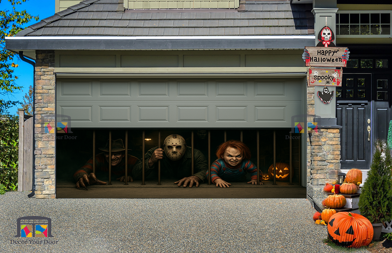 Creeping Out of the Garage - Garage Door Cover