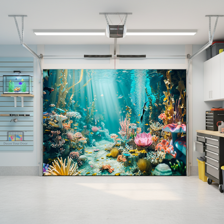 Crystal Reef Awakening – Interior Garage Door Cover