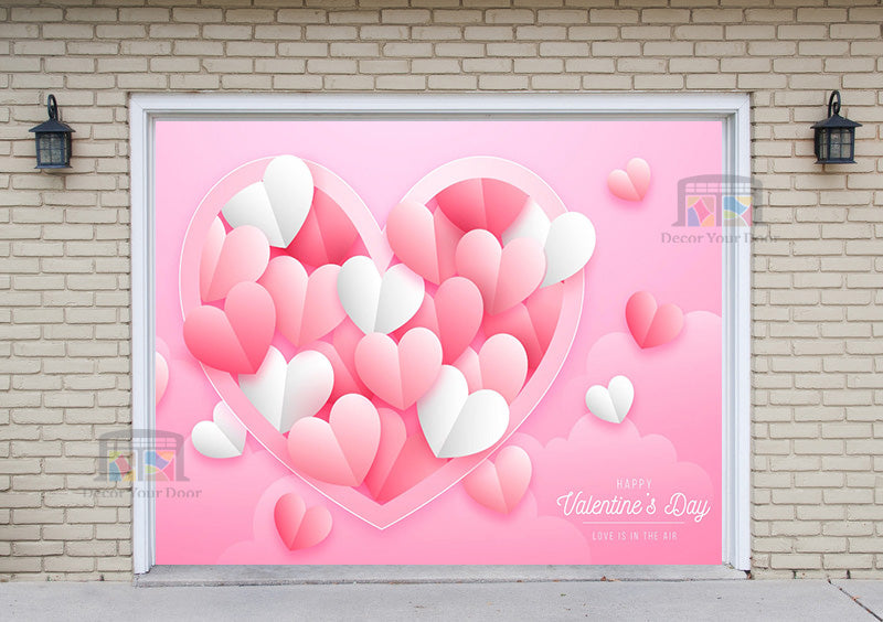 Feliz Día de San Valentín: Mural decorativo para puerta de garaje (Diseño n.º 15)