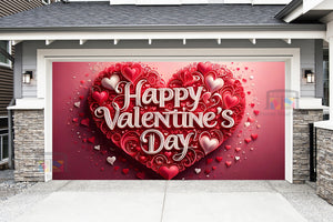Feliz Día de San Valentín: Mural decorativo para puerta de garaje (Diseño n.º 18)
