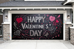 Feliz Día de San Valentín: Mural decorativo para puerta de garaje (Diseño n.° 26)