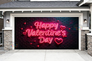 Feliz Día de San Valentín: Mural decorativo para puerta de garaje (Diseño n.° 28)