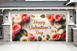Feliz Día de San Valentín: Mural decorativo para puerta de garaje (Diseño n.° 29)