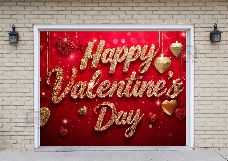 Feliz Día de San Valentín - Mural decorativo para puerta de garaje (Diseño #30)