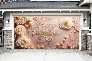 Feliz Día de San Valentín: Mural decorativo para puerta de garaje (Diseño n.° 32)