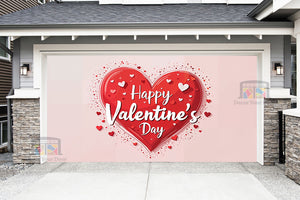 Feliz Día de San Valentín: Mural decorativo para puerta de garaje (Diseño n.º 14)