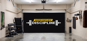 Discipline Starts Success - Motivation Garage Door Cover