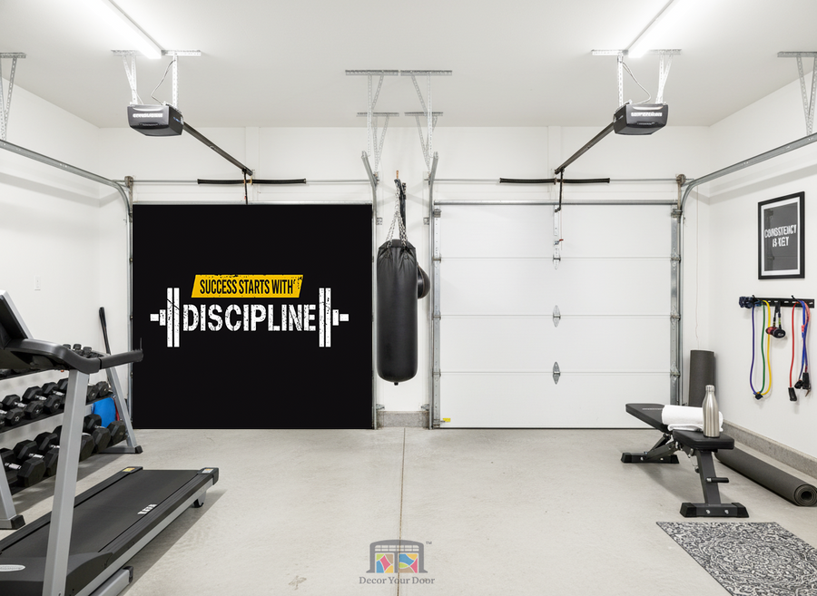 Discipline Starts Success - Motivation Garage Door Cover