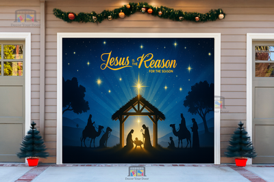 Divine Nativity Night – Christmas Garage Door Cover