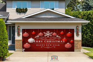 Elegant Christmas Greetings - Garage Door Cover