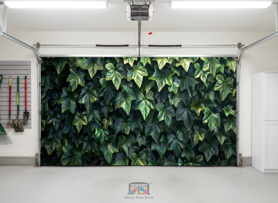 Emerald Ivy Wall – Interior Garage Door Cover