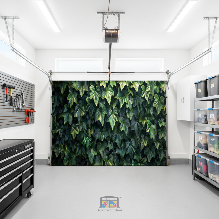 Emerald Ivy Wall – Interior Garage Door Cover