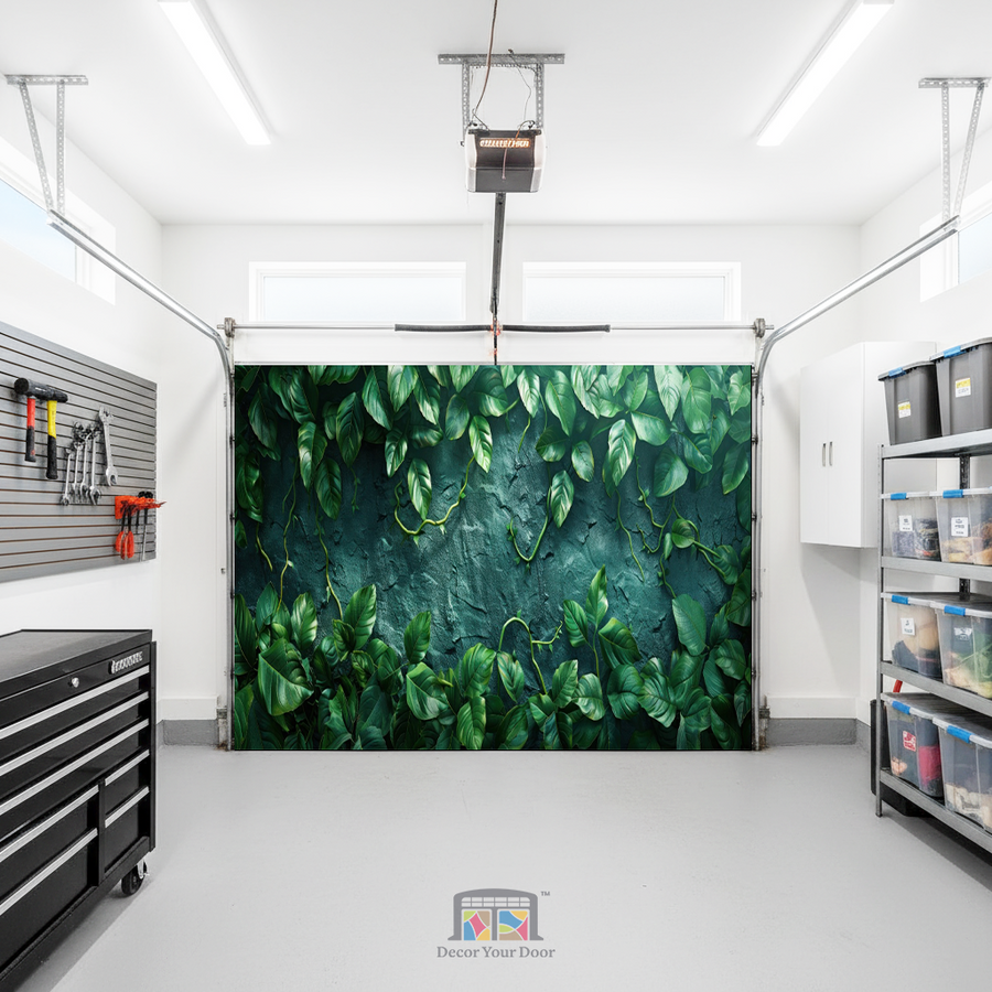 Emerald Wall – Interior Garage Door Cover