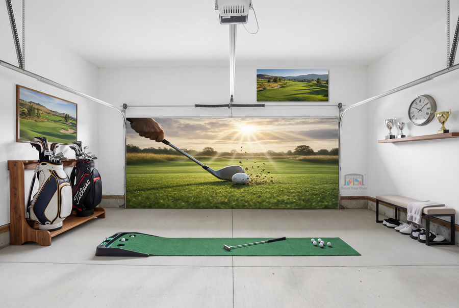Every Shot, A New Chance – Interior Garage Door Cover