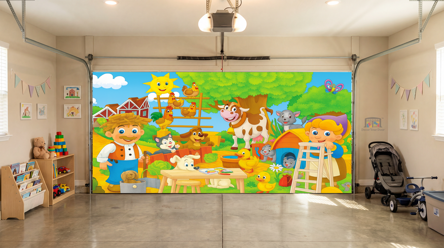 Farmyard Friends – Interior Garage Door Cover