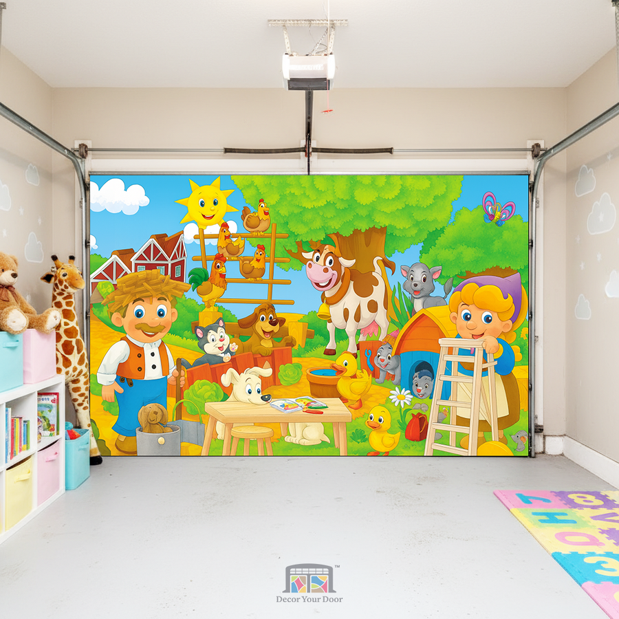 Farmyard Friends – Interior Garage Door Cover