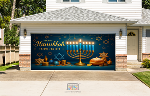 Festival of Lights – Hanukkah Garage Door Cover