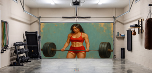 Focused Strength – Motivation Interior Garage Door Cover
