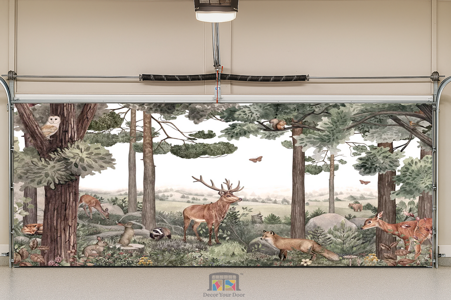 Forest Friends – Interior Garage Door Cover