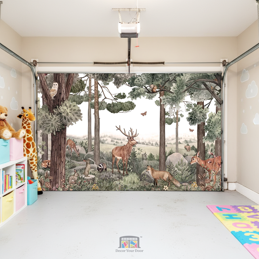 Forest Friends – Interior Garage Door Cover