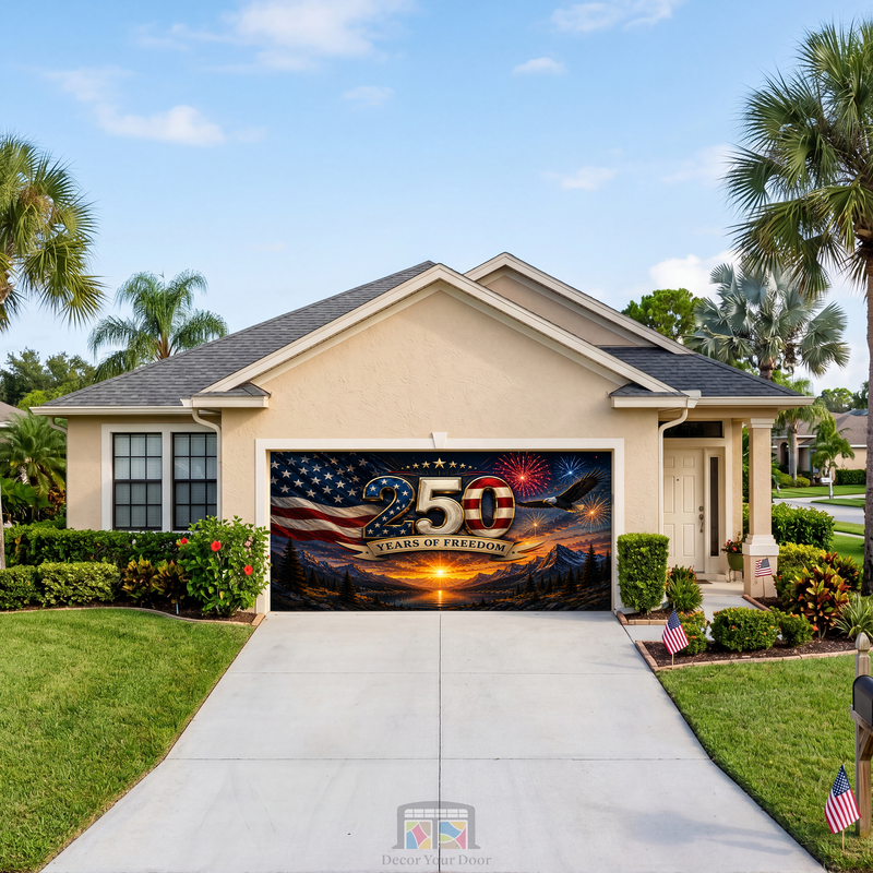 Freedom Horizon 250 Patriotic Garage Door Cover