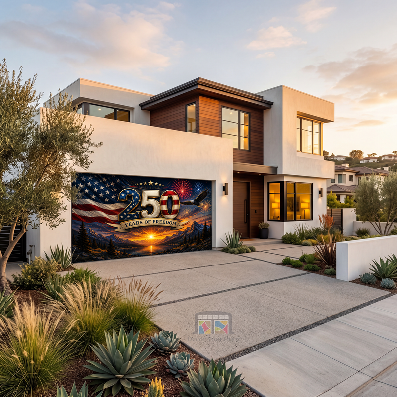 Freedom Horizon 250 Patriotic Garage Door Cover