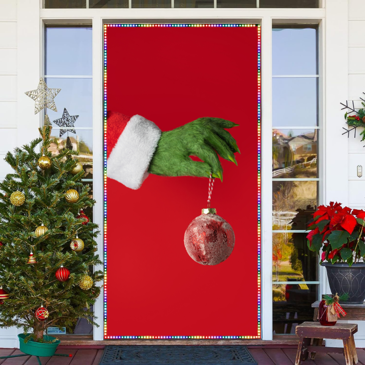 Add BuiltIn LED Strip Light Around Your Cover Front Door